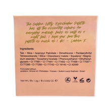 Load image into Gallery viewer, Golden Glitz Eyeshadow Palette